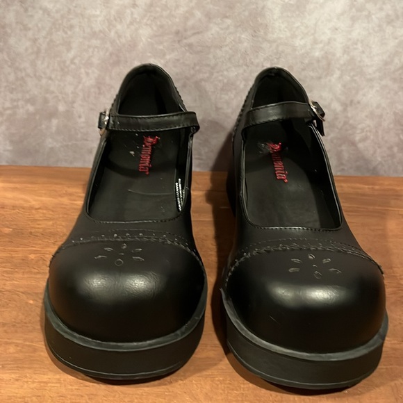 Demonia Crux vegan leather platform round toe Mary Jane size 12 - Picture 4 of 9